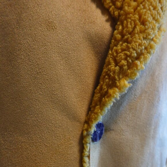 Scotch & Soda Ladies long reversible teddy jacket in yellow - Picture 5 of 16